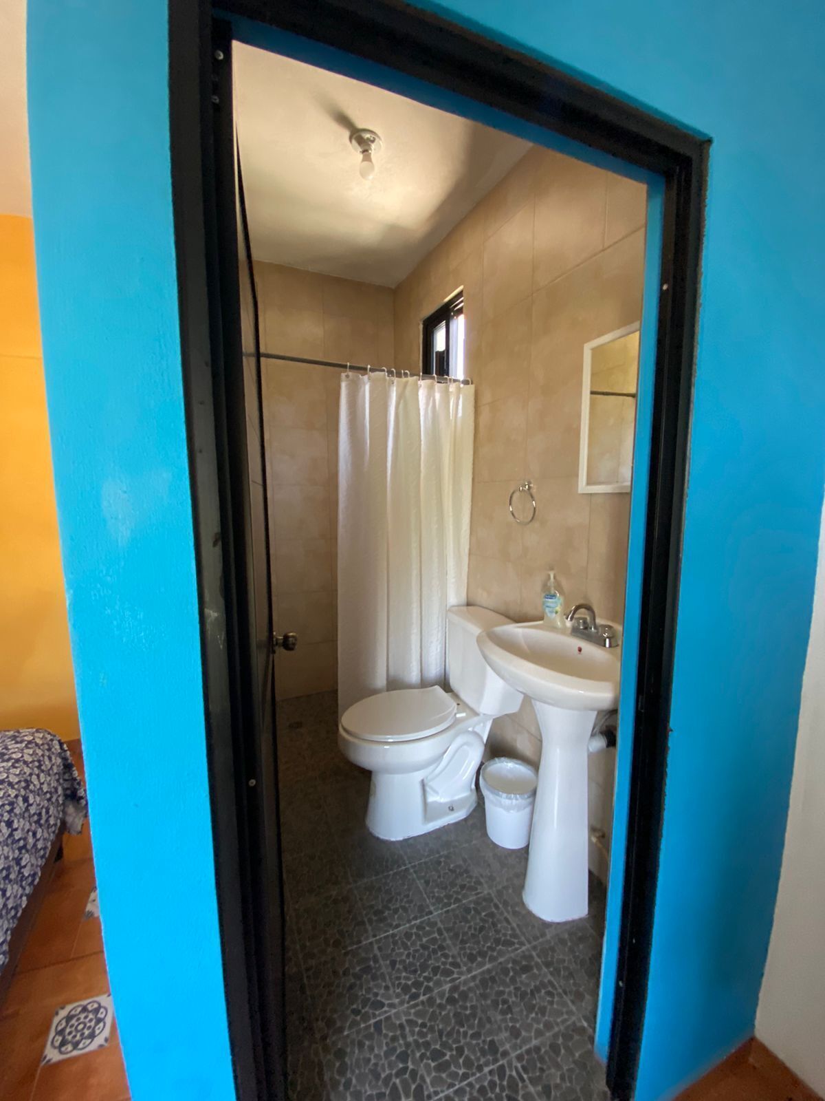 Chambre, 1 chambre, terrasse | Salle de bain