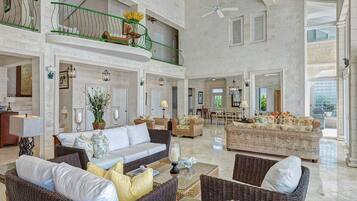 Villa, 4 Bedrooms, Smoking, Private Pool | Living area