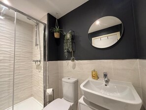 Shower, hair dryer