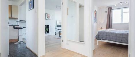 2 bedrooms, iron/ironing board, travel crib, WiFi