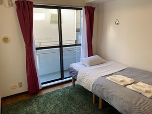 1 bedroom, iron/ironing board, bed sheets