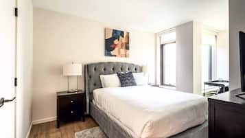 1 غرفة نوم ومكتب ومكواة/لوح كي وواي فاي