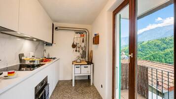 Family Chalet, 2 Bedrooms, 2 Bathrooms, Mountainside (La Canonica Centovalli with Balconies) | Dapur peribadi