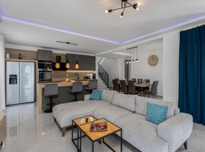 Villa (Four Bedroom Villa with Private Pool) | Living room