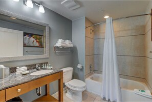 Hiustenkuivaaja, pyyhkeet, saippua, sampoo