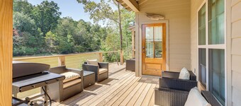 Modern Home Near Lake Martin: Fishing Pond On-site
