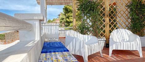 Standardlejlighed - 2 soveværelser - havudsigt | Terrasse/gårdhave