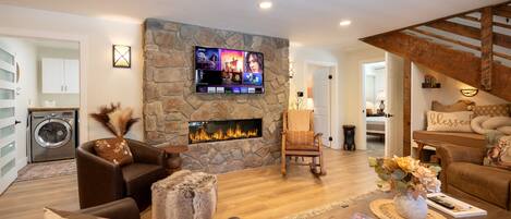 Maison, 4 chambres | Coin séjour