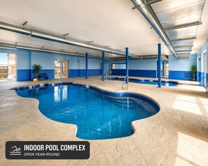 Indoor pool, a heated pool - Cabin w/ Lake views, Pool Table & Private Hot Tub (Kimberling City)