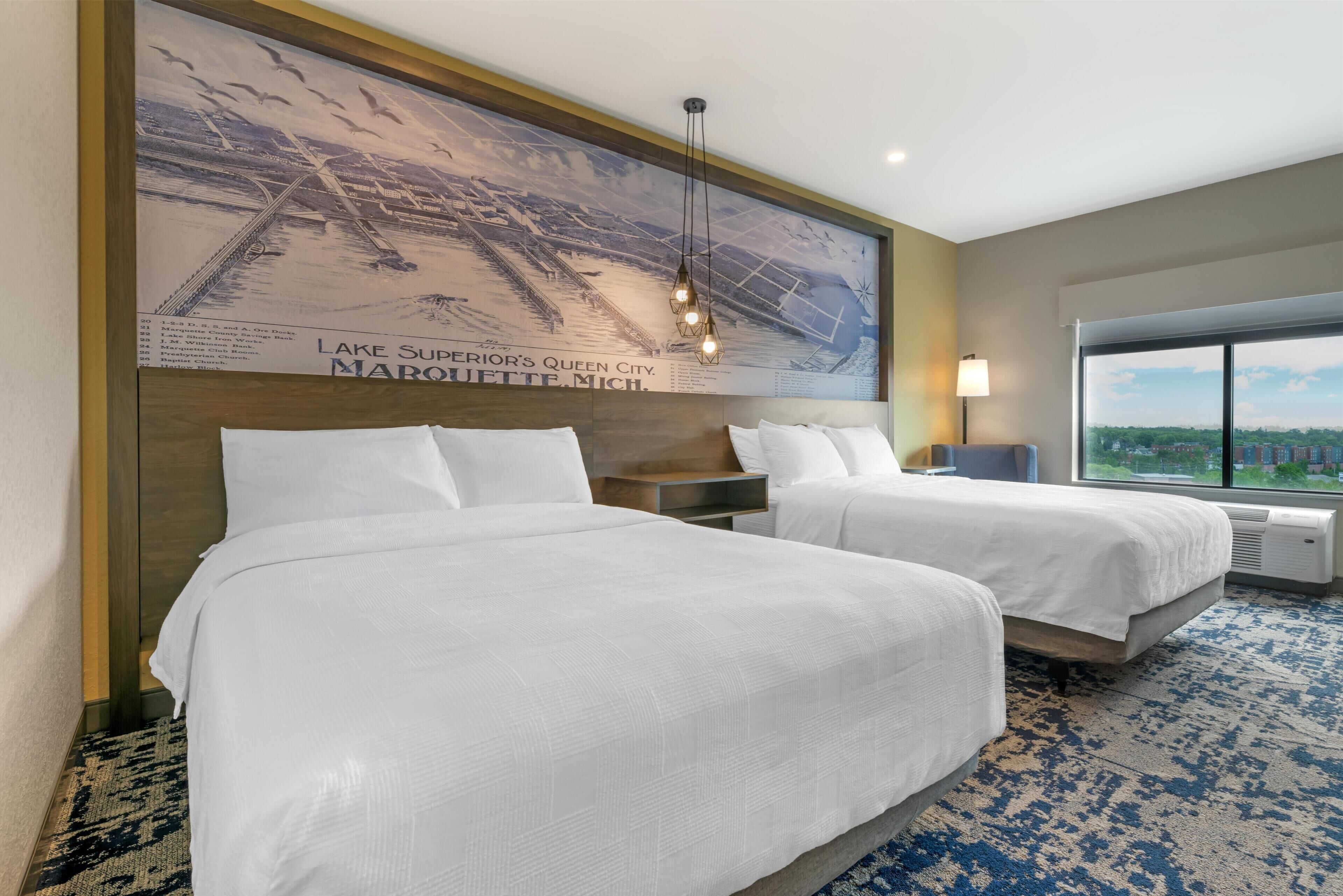 Standard Room, 2 Queen Beds, Accessible, Bathtub | Desk, laptop workspace, iron/ironing board, WiFi