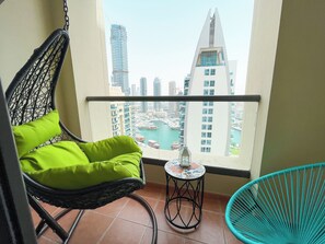 Appartement Deluxe, 2 chambres, balcon, vue marina | Vue sur l’eau