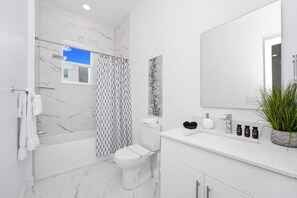 Shower, hair dryer