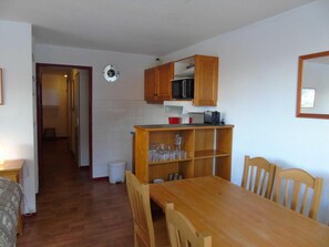 Dining - 2nd floor, view valley, balcony, tv, ski locker, 61m², Valfréjus (Valfréjus)