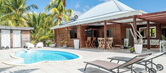 Villa Tyno, with its private pool and surfer's paradise just a few minutes away.