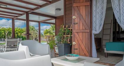 Villa Tyno, with its private pool and surfer's paradise just a few minutes away.