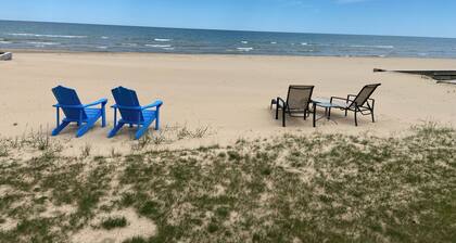 Beach Blessings is a Cozy Home On Lake Huron Beachfront Sugary Sands Oscoda, MI.