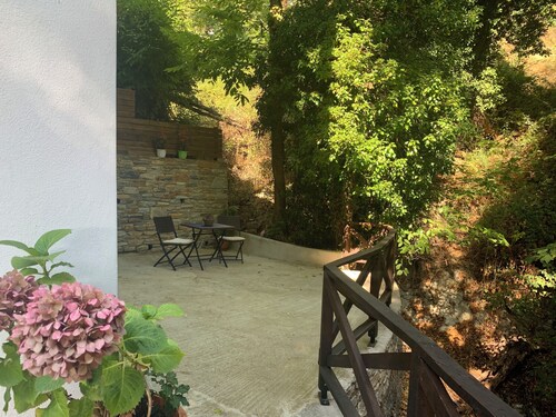 House with 120sg.m. Terraces. Privacy in the greenery with a view of the Aegean