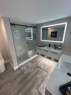SĂšche-cheveux, serviettes fournies, savon, papier toilette