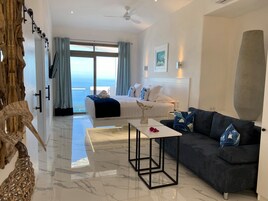 高级房, 阳台, 海景 | 客房内保险箱、遮光窗帘、隔音、免费 WiFi