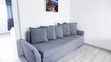 Classic-Apartment, Stadtblick | Wohnbereich