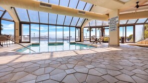Indoor pool, a heated pool