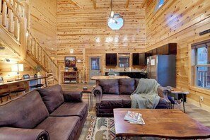 TV, fireplace, video games, offices