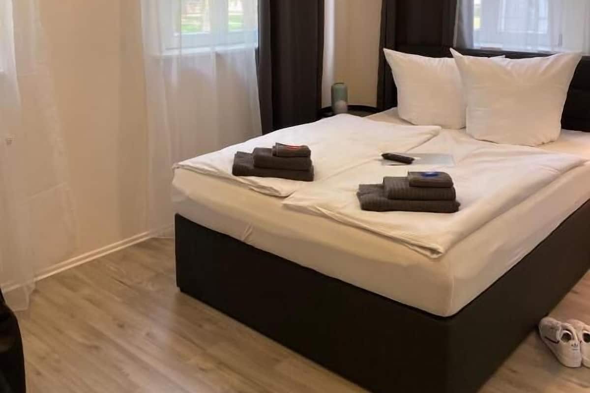 Deluxe Double Room | Premium bedding, down duvets, memory-foam beds, desk