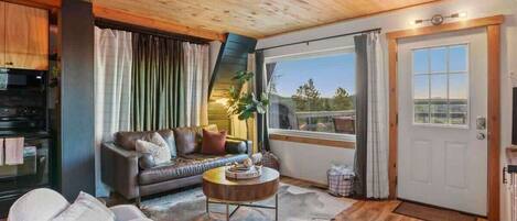 TV, fireplace, offices