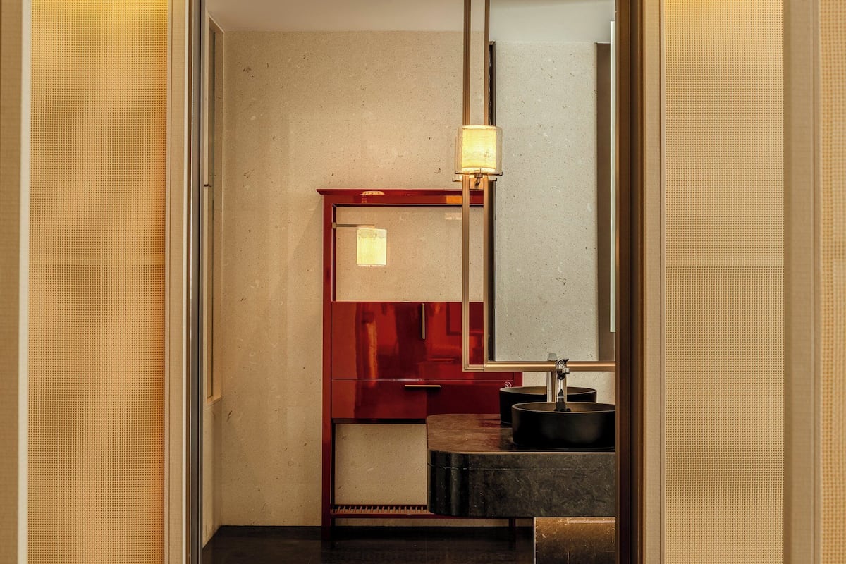 Suite, 1 Bedroom, Ocean View | Bathroom | Designer toiletries, hair dryer, bathrobes, slippers