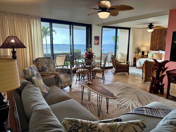 TV - Zen by the Sea | Ground-Level Paradise with Ocean Views (Lahaina)
