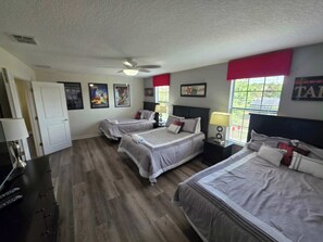 9 bedrooms, iron/ironing board, WiFi, bed sheets