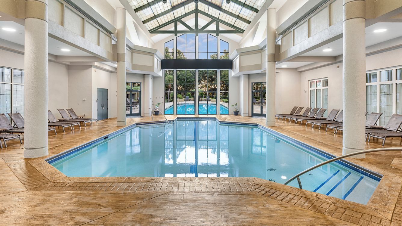 Indoor pool, outdoor pool