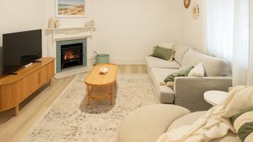 TV connectée, cheminée