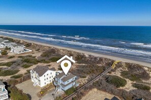 On the beach - 1817 - Wild Hearts on-the-Sea, Spacious Oceanfront 6-Bedroom Retreat in Corolla, NC (Corolla)