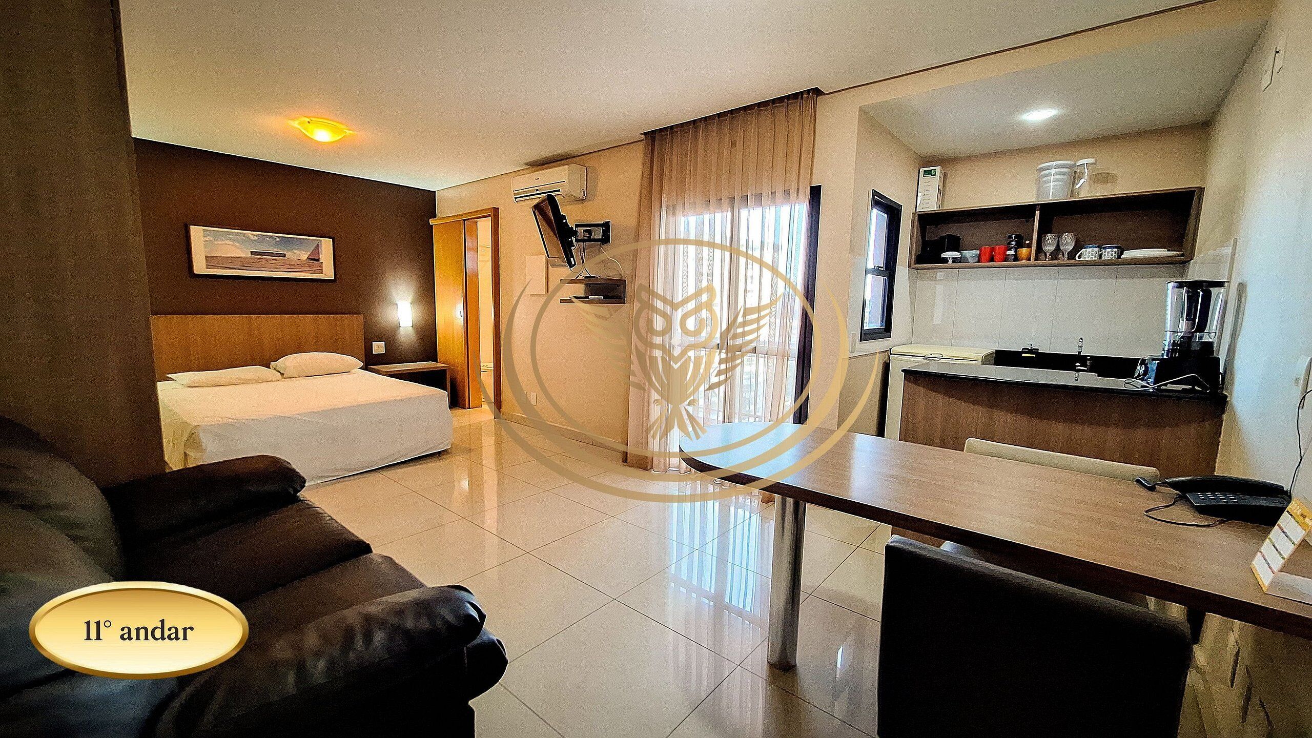 Departamento | 1 habitación, espacio para trabajar con laptop y cortinas blackout 