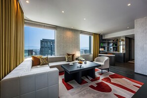 Suite, 2 eenpersoonsbedden, niet-roken | Woonruimte