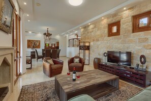 Fireplace - Experience Unmatched Luxury in a Serene Oasis (Paphos)