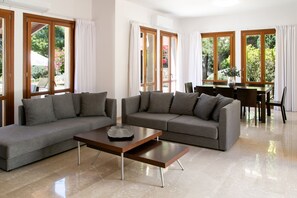 Fireplace - Unwind in Luxury: Your Perfect Family Escape (Paphos)