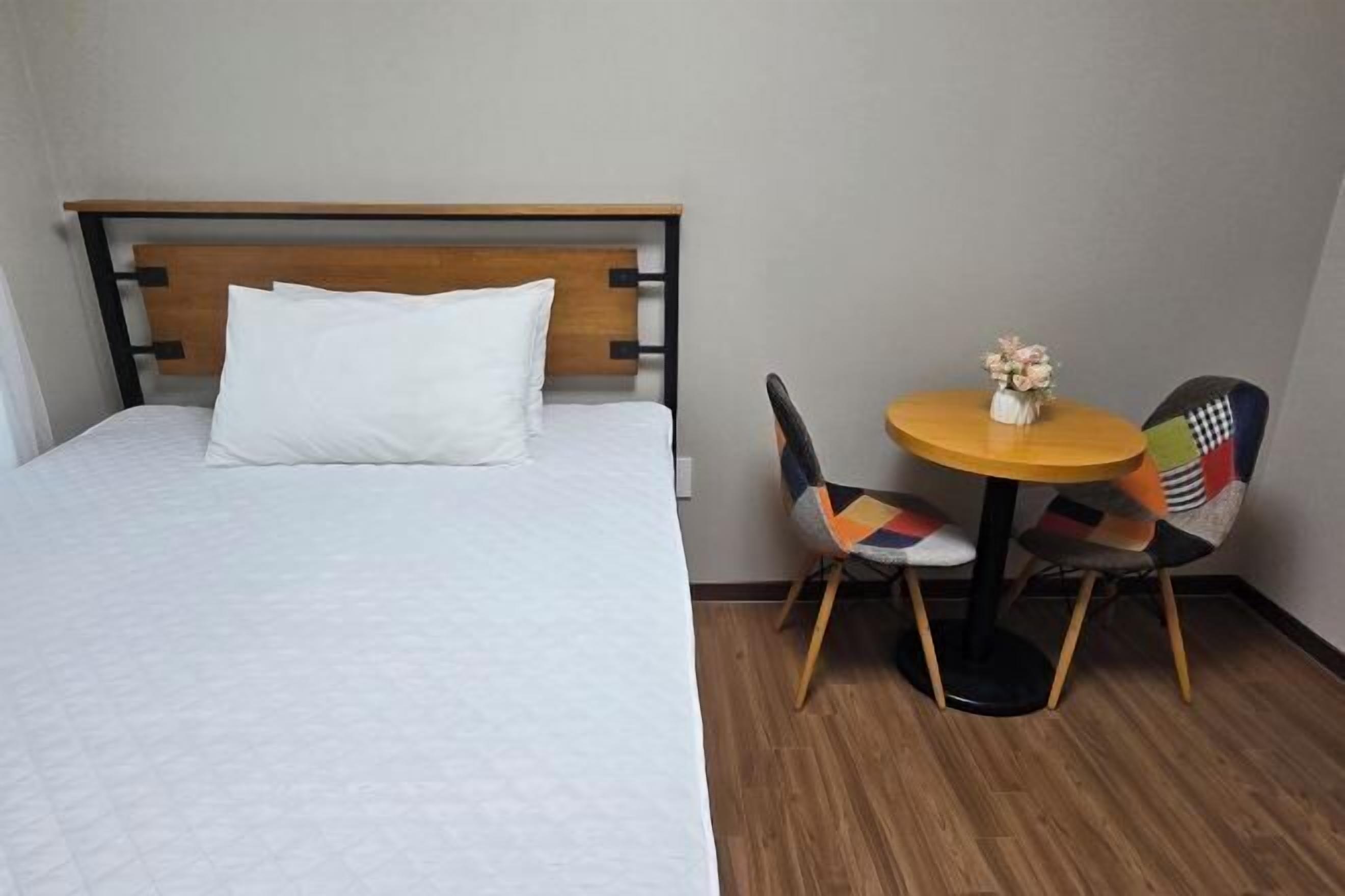 Hypo-allergenic bedding, desk, laptop workspace, soundproofing