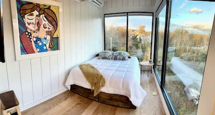 Amazing 34 foot high shipping container home in Whitingham on Sadawga Lake
