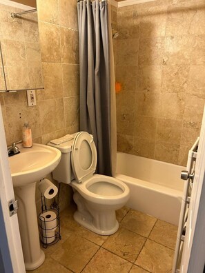 Towels, soap, toilet paper