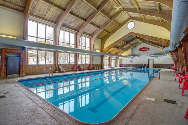 Indoor pool, a heated pool