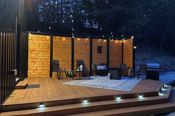 Comfort Cabin, 2 Bedrooms, Kitchenette, Valley View | Terrace/patio