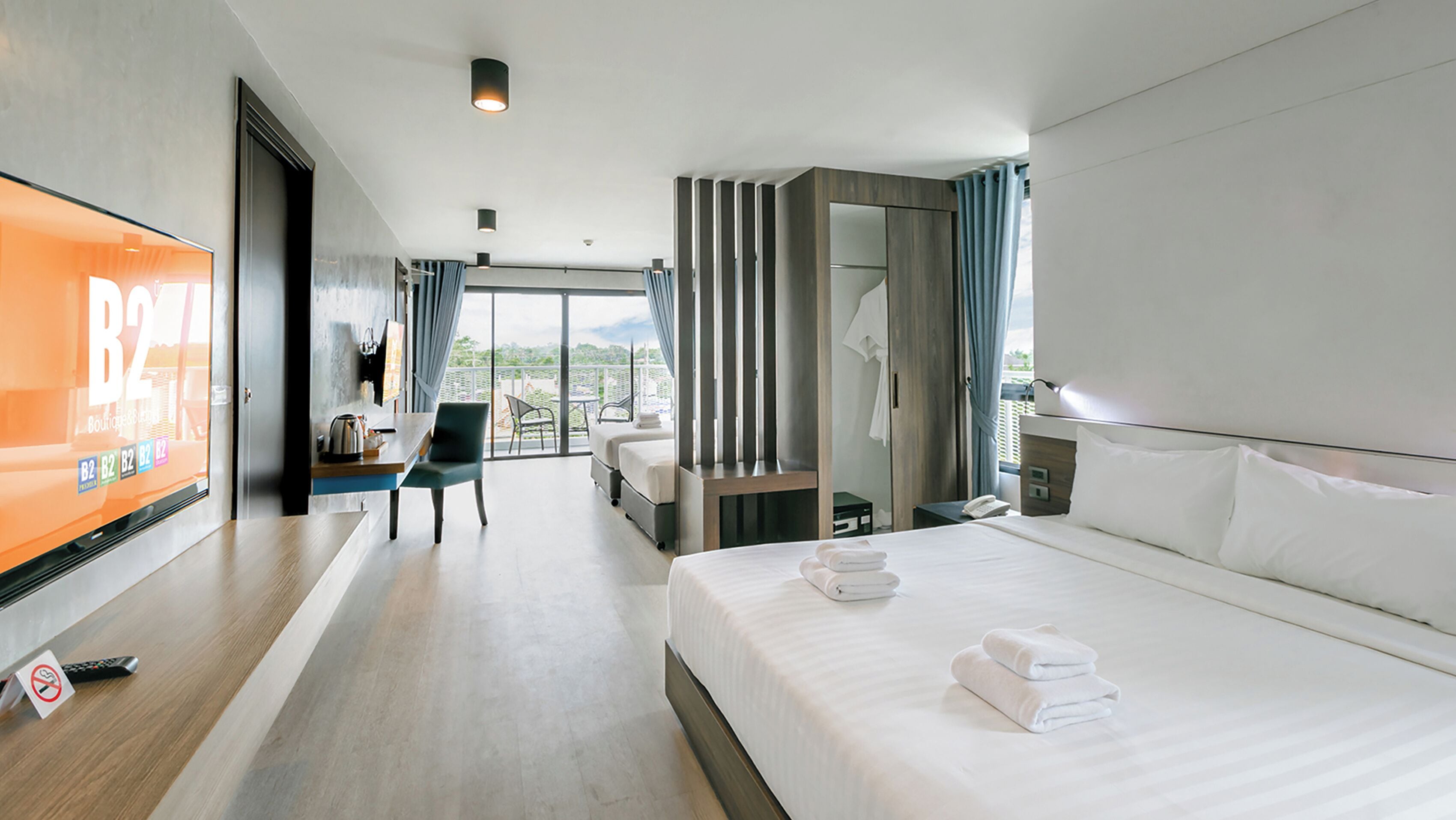 Family Suite | Caja de seguridad en la habitación, wifi gratis y ropa de cama 