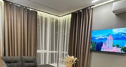 Luxury two-room apartment with breathtaking mountain and Mega Mall views
