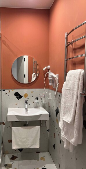 Shower, hair dryer