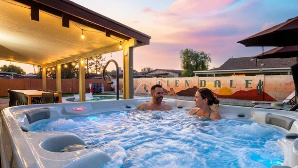 Unclassified image, 1 of 74, button - Epic Family Getaway | Speakeasy, Pool, Basketball (Glendale)