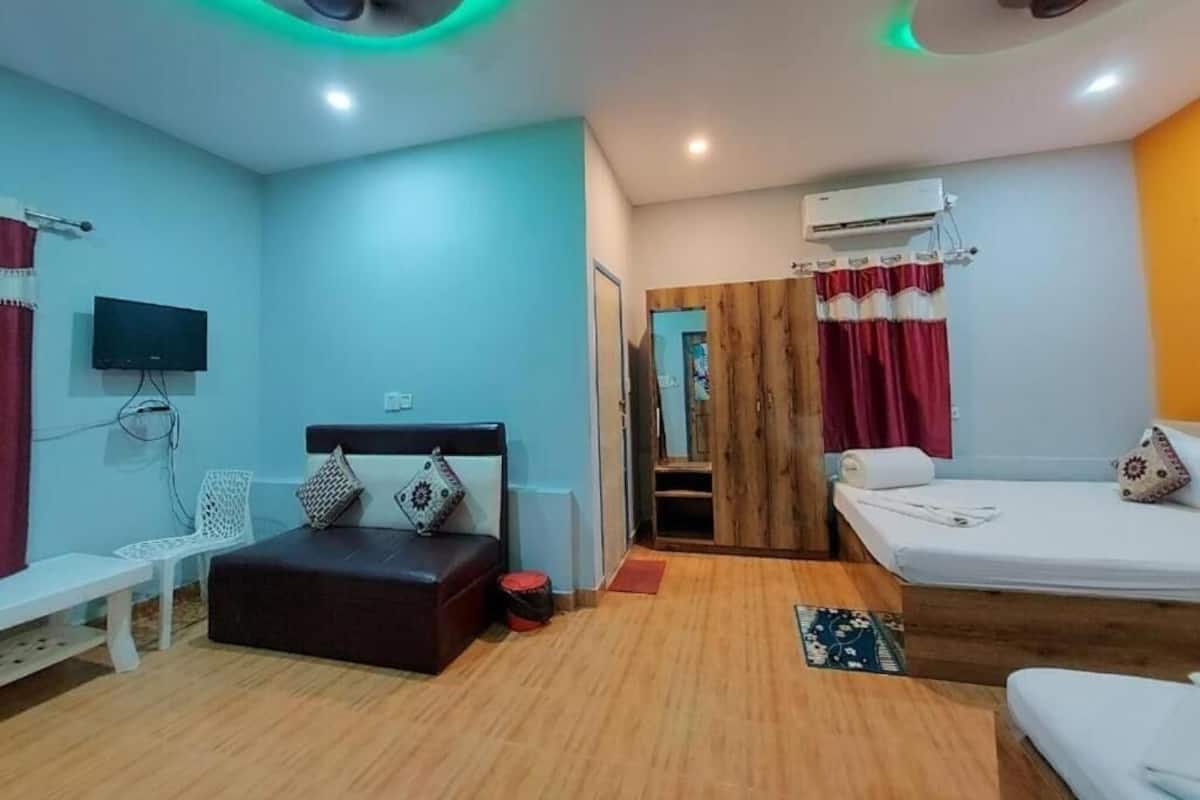 Luxury-Vierbettzimmer, Balkon, Strandblick