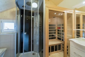 Shower, hair dryer