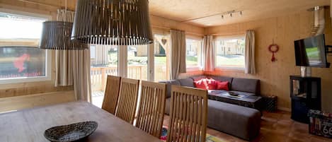 TV connectée, cheminée